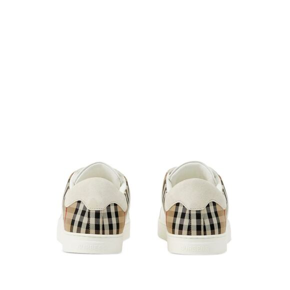 Burberry Men's Vintage Check Panelled Sneakers - Picture 2 of 6